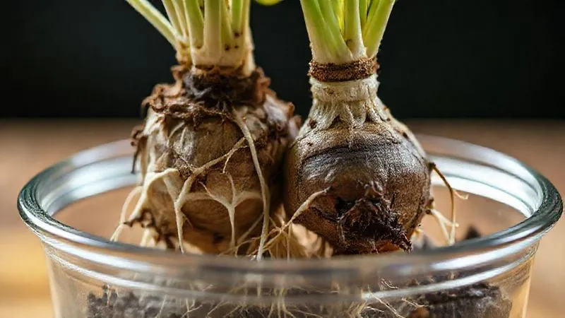 Photorealistic, professional photography, 8K, cinematic lighting, sharp focus, depth of field, shot on a high-end DSLR. A close-up of healthy white roots contrasting with dark, mushy, rotten roots in a transparent pot, illustrating the effects of good vs. bad aeration. Photorealistic, professional photography, 8K, cinematic lighting, sharp focus, depth of field, shot on a high-end DSLR. A close-up of healthy white roots contrasting with dark, mushy, rotten roots in a transparent pot, illustrating the effects of good vs. bad aeration.