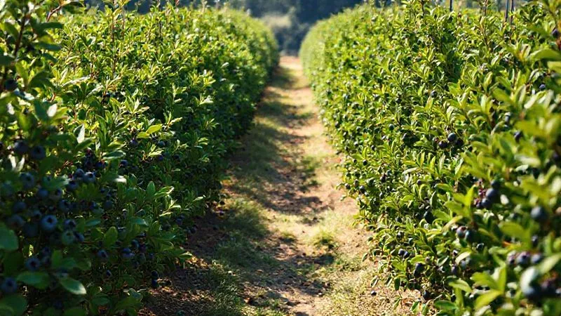 A photorealistic, professional photography shot of a small fruit orchard demonstrating ideal plant spacing, with sunlight dappling through evenly spaced blueberry bushes. The focus is on the clear pathways and ample room for each plant to grow, conveying a sense of organized abundance. 8K hyper-detailed, cinematic lighting, sharp focus, depth of field, shot on a high-end DSLR. A photorealistic, professional photography shot of a small fruit orchard demonstrating ideal plant spacing, with sunlight dappling through evenly spaced blueberry bushes. The focus is on the clear pathways and ample room for each plant to grow, conveying a sense of organized abundance. 8K hyper-detailed, cinematic lighting, sharp focus, depth of field, shot on a high-end DSLR.